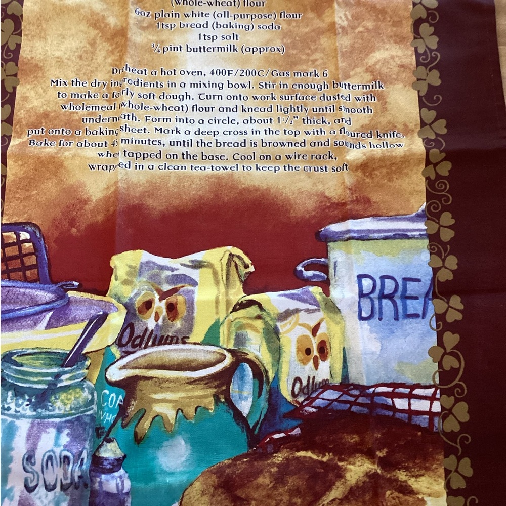 Bread Mix with Recipe Tea Towel